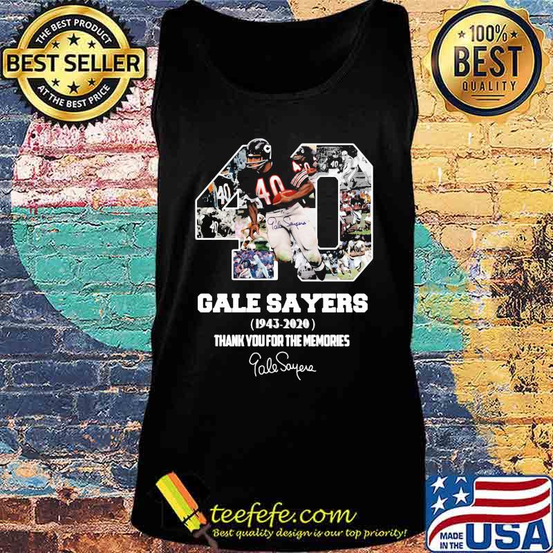 40 gale sayers 1943 2020 thank for the memories signature s Tank top 40 gale sayers 1943 2020 thank for the memories signature s Tank top