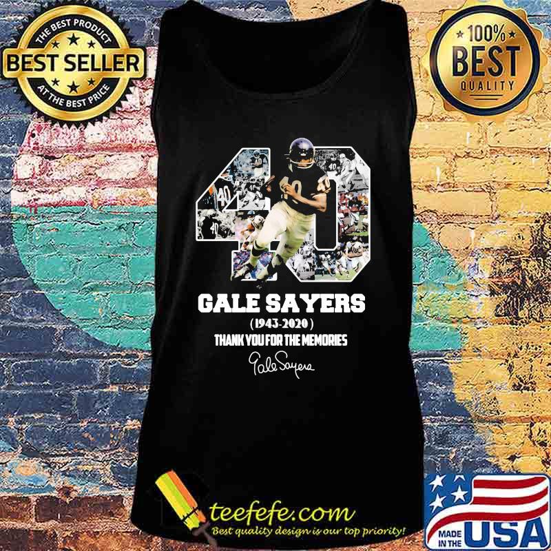 40 gale sayers 1943 2020 thank for the memories signatures s Tank top 40 gale sayers 1943 2020 thank for the memories signatures s Tank top