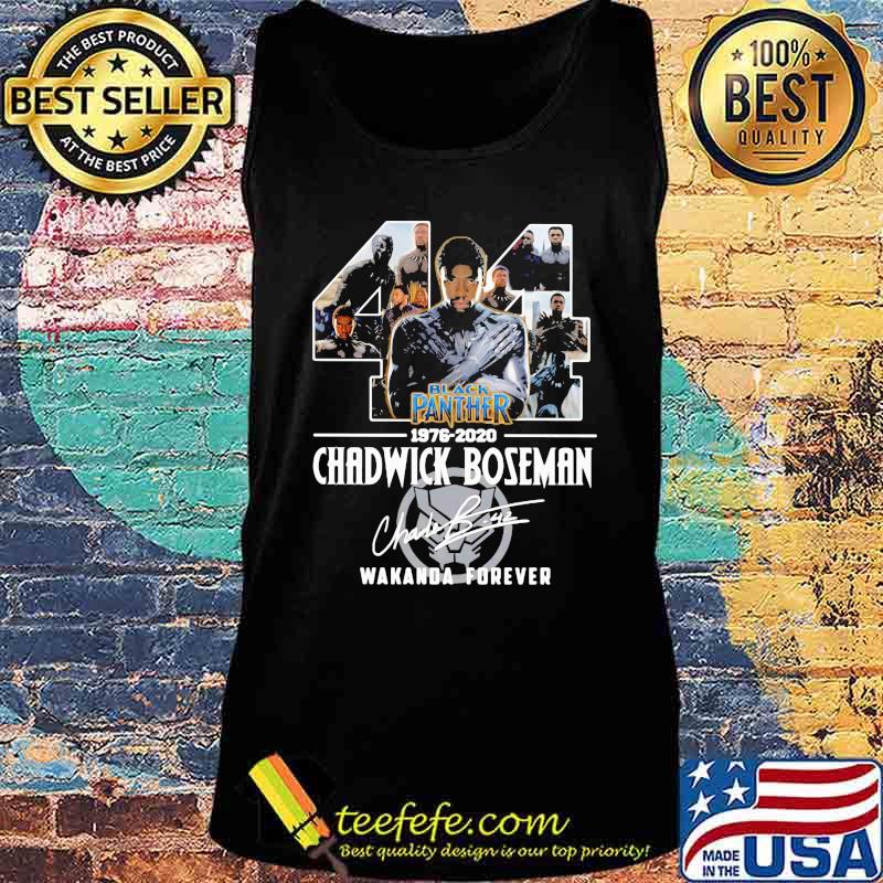 44 black panther 1976 2020 rip chadwick wakanda forever signature s Tank top 44 black panther 1976 2020 rip chadwick wakanda forever signature s Tank top