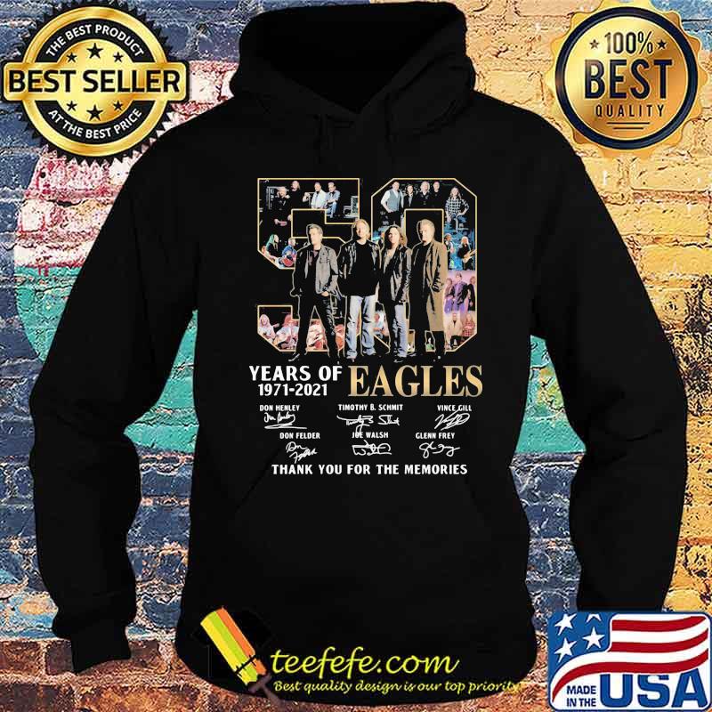 50 years of 1971 2021 eagles thank for the memories signatures s Hoodie 50 years of 1971 2021 eagles thank for the memories signatures s Hoodie