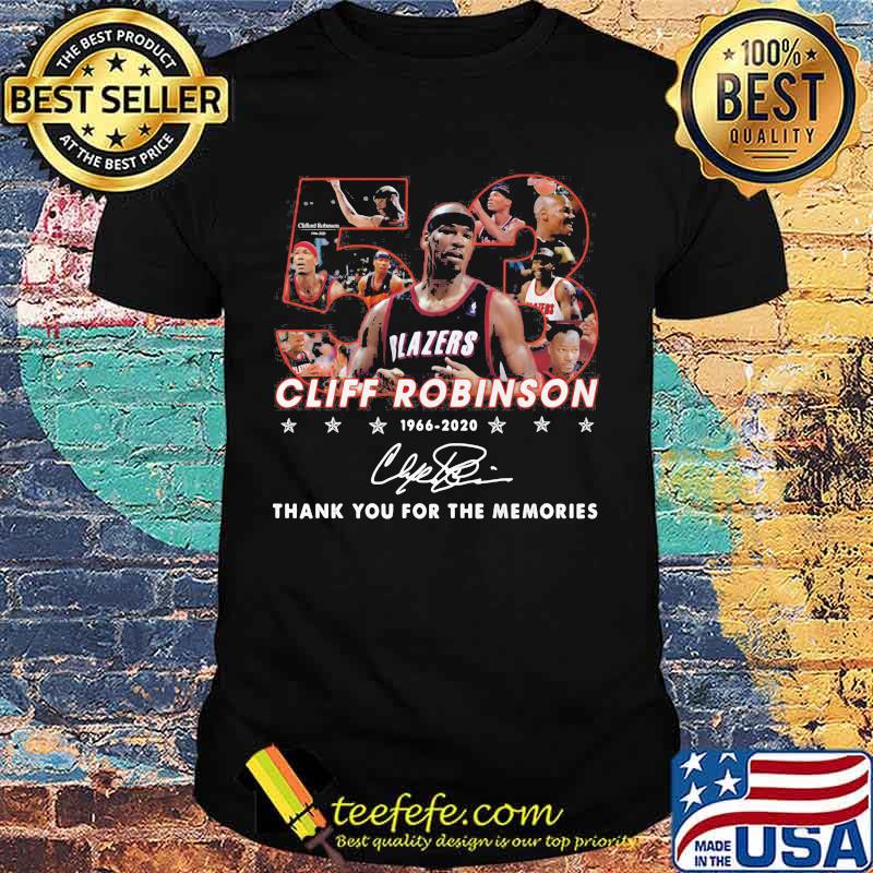53 cliff robinson 1966 2020 thank you for the memories signature shirt 53 cliff robinson 1966 2020 thank you for the memories signature shirt