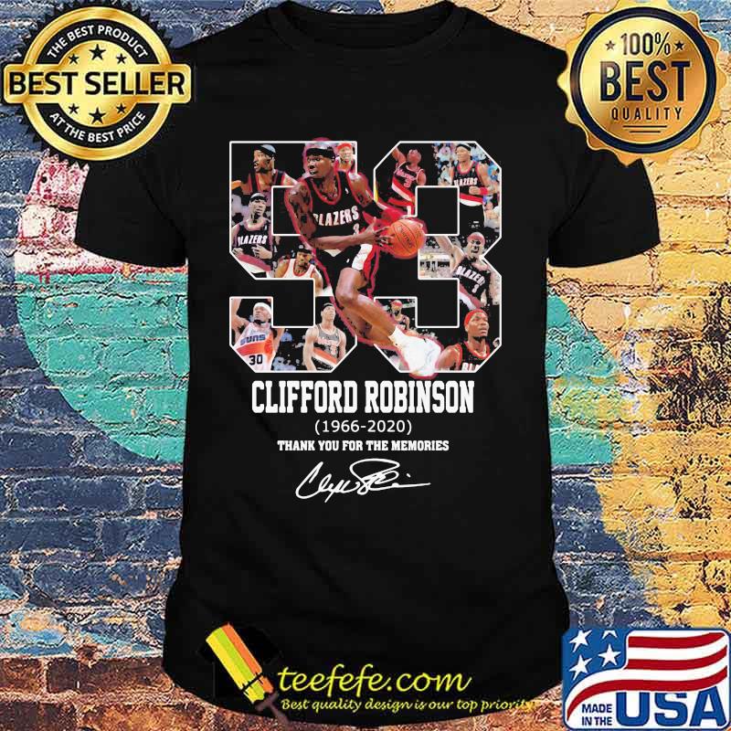 53 clifford robinson 1966 2020 thank you for the memories signatures shirt