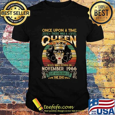 54 Years Birthday Girls 54th Birthday Queen November 1966 T-Shirt