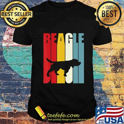 70s Retro Beagle Dog Clothes Outfit Gift Beagle T-Shirt