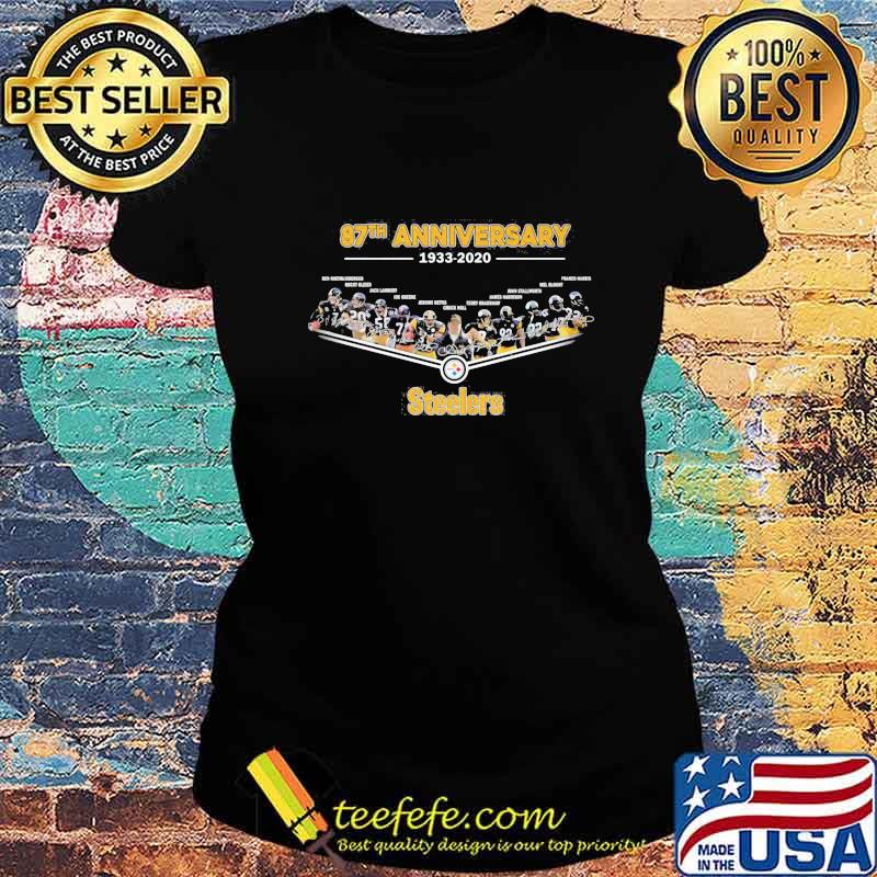 87th anniversary 1933 2020 pittsburgh steelers s Ladies tee 87th anniversary 1933 2020 pittsburgh steelers s Ladies tee