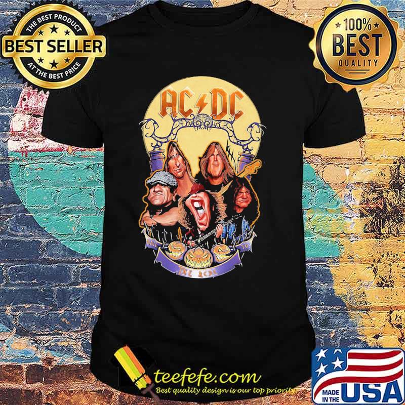 Acdc band members vintage happy halloween shirt