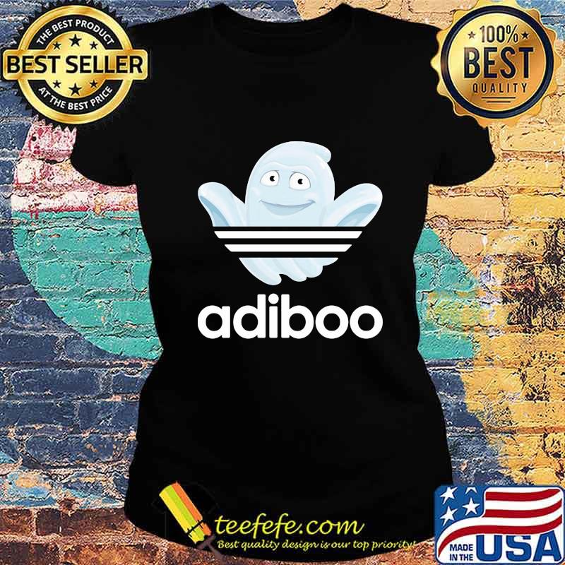 Adiboo boo adidas logo happy halloween s Ladies tee Adiboo boo adidas logo happy halloween s Ladies tee