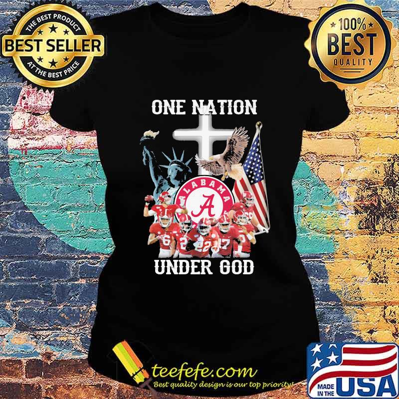 Alabama crimson one nation under god s Ladies tee Alabama crimson one nation under god s Ladies tee