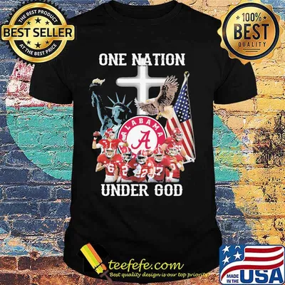Alabama crimson one nation under god shirt