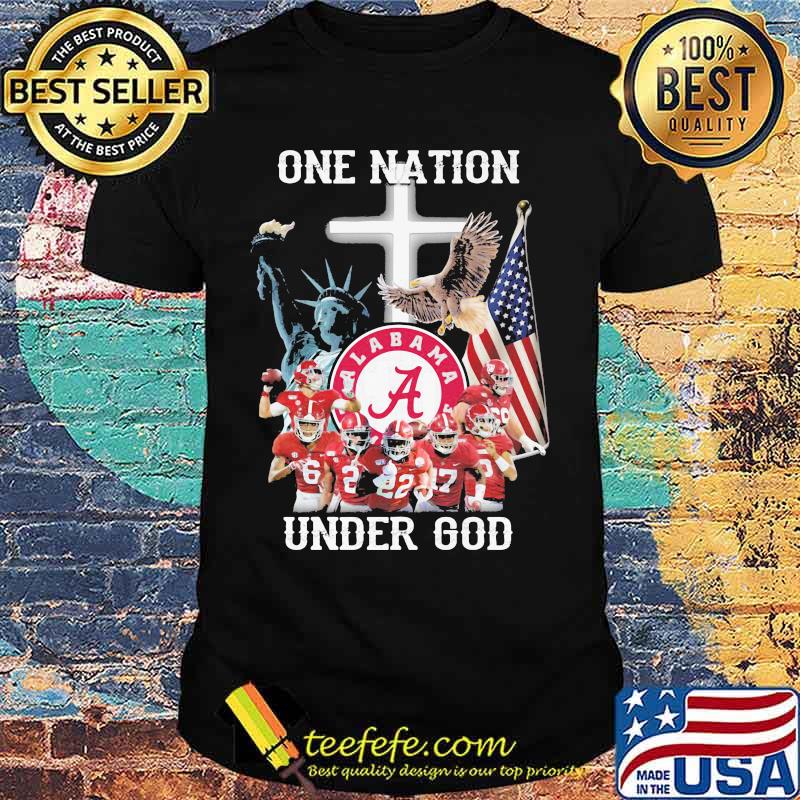 Alabama crimson one nation under god shirt