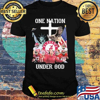 Alabama crimson tide one nation under god shirt