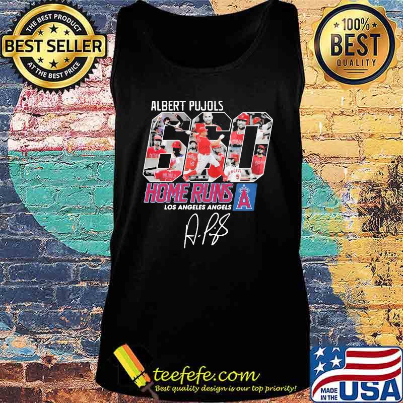 Albert pujols 660 home runs los angeles angels signature s Tank top Albert pujols 660 home runs los angeles angels signature s Tank top