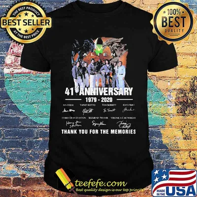 Aline 41st anniversary 1979 2020 thank for the memories signatures shirt