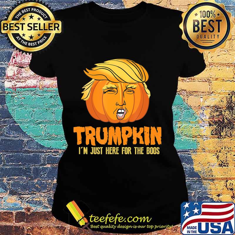 American Halloween Pumpkin I Trumpkin Boos T-Shirt Ladies tee American Halloween Pumpkin I Trumpkin Boos T-Shirt Ladies tee