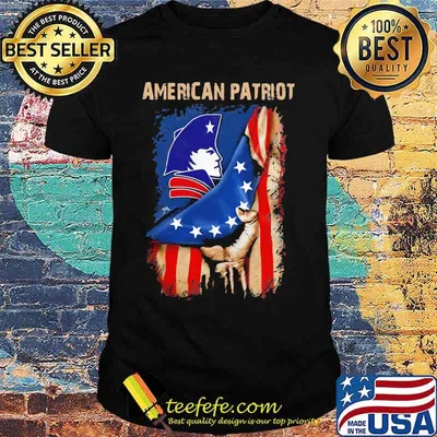 American new england patriot flag shirt