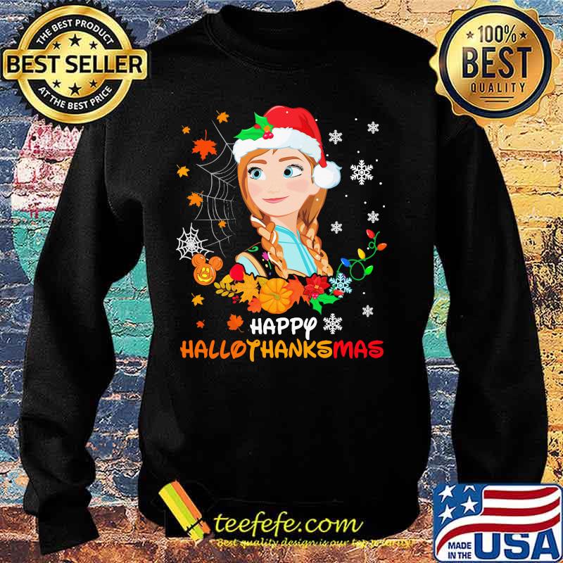 Anna happy hallothanksmas halloween thanksgiving christmas s Sweater Anna happy hallothanksmas halloween thanksgiving christmas s Sweater