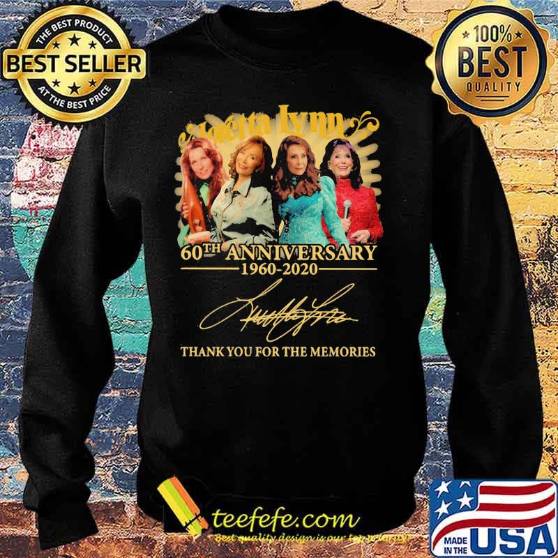Anretta lynn 60th anniversary 1960 2020 thank for the memories signatures s Sweater Anretta lynn 60th anniversary 1960 2020 thank for the memories signatures s Sweater