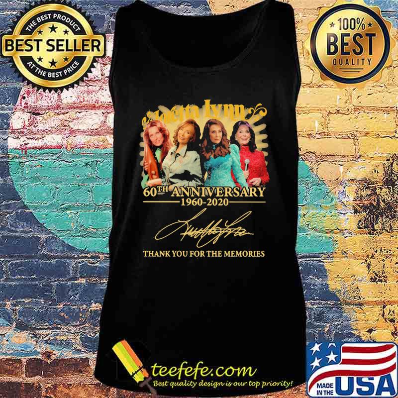 Anretta lynn 60th anniversary 1960 2020 thank for the memories signatures s Tank top Anretta lynn 60th anniversary 1960 2020 thank for the memories signatures s Tank top