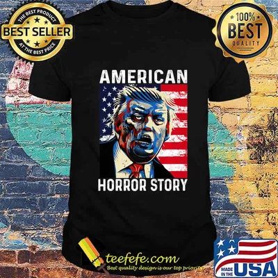 Anti Trump Horror American Story Zombie Trump Halloween Premium T-Shirt
