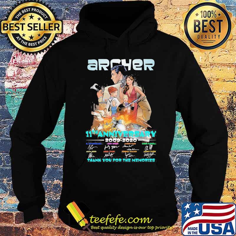 Archer 11th anniversary 2009 2020 thank for the memories signatures s Hoodie Archer 11th anniversary 2009 2020 thank for the memories signatures s Hoodie