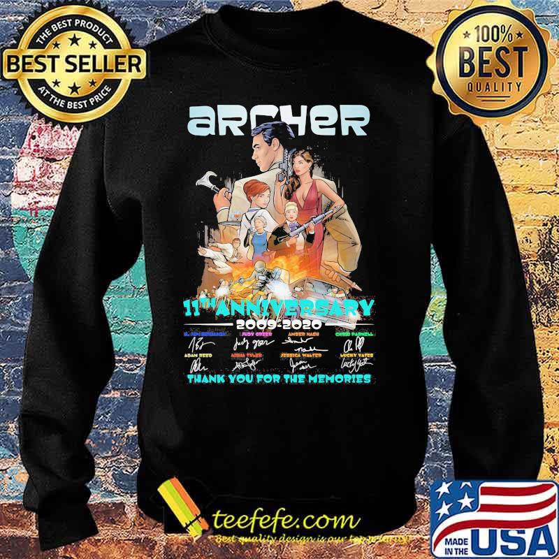 Archer 11th anniversary 2009 2020 thank for the memories signatures s Sweater Archer 11th anniversary 2009 2020 thank for the memories signatures s Sweater