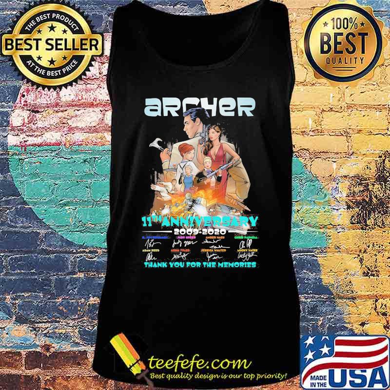 Archer 11th anniversary 2009 2020 thank for the memories signatures s Tank top Archer 11th anniversary 2009 2020 thank for the memories signatures s Tank top