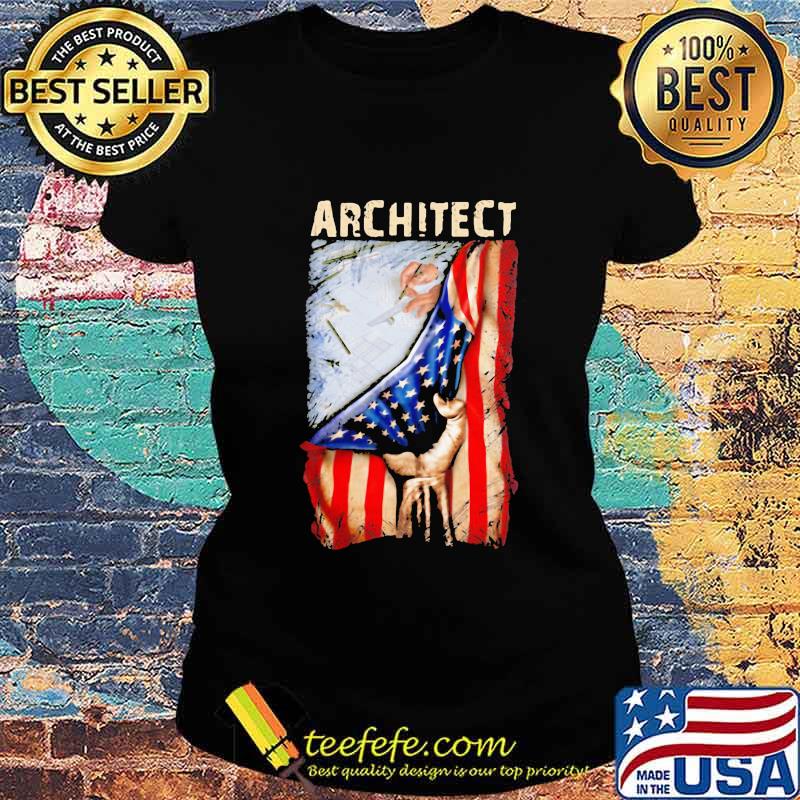 Architect american flag vintage s Ladies tee Architect american flag vintage s Ladies tee