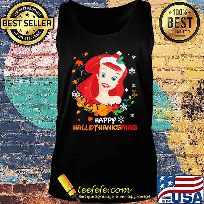 Ariel happy hallothanksmas halloween thanksgiving christmas s Tank top Ariel happy hallothanksmas halloween thanksgiving christmas s Tank top