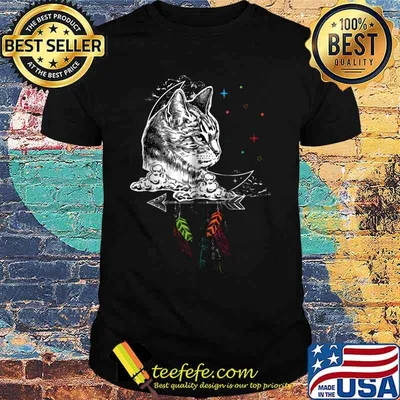 Arrow cat native art shirt