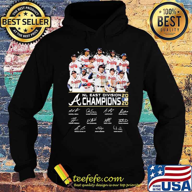 Atlanta braves nl east division champions 2020 signatures s Hoodie Atlanta braves nl east division champions 2020 signatures s Hoodie