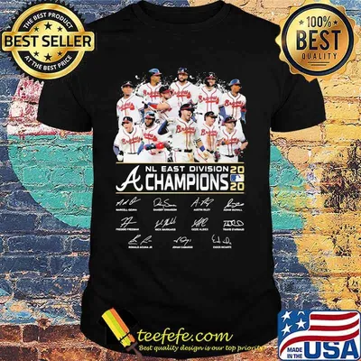 Atlanta braves nl east division champions 2020 signatures shirt
