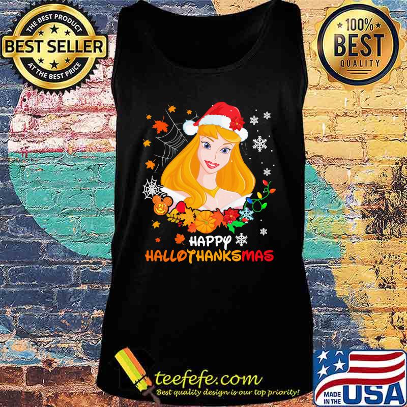 Aurora happy hallothanksmas halloween thanksgiving christmas s Tank top Aurora happy hallothanksmas halloween thanksgiving christmas s Tank top