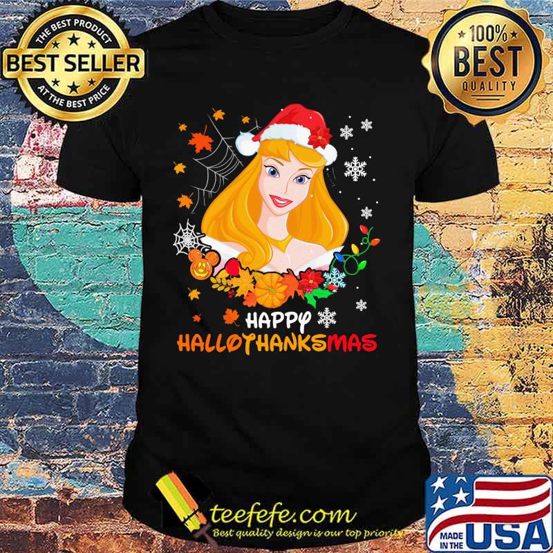 Aurora happy hallothanksmas halloween thanksgiving christmas shirt Aurora happy hallothanksmas halloween thanksgiving christmas shirt