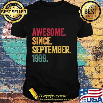 Awesome Since September 1999 21st Birthday Gift 21 Years Old T-Shirt