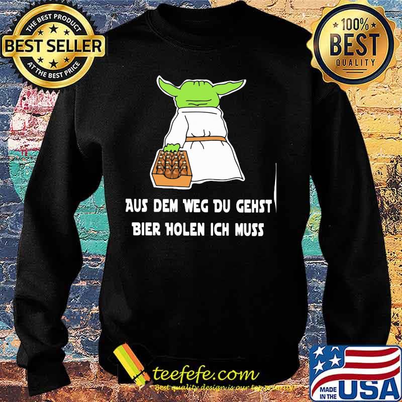 Baby yoda aus dem weg du gehst bier holen ich muss s Sweater Baby yoda aus dem weg du gehst bier holen ich muss s Sweater