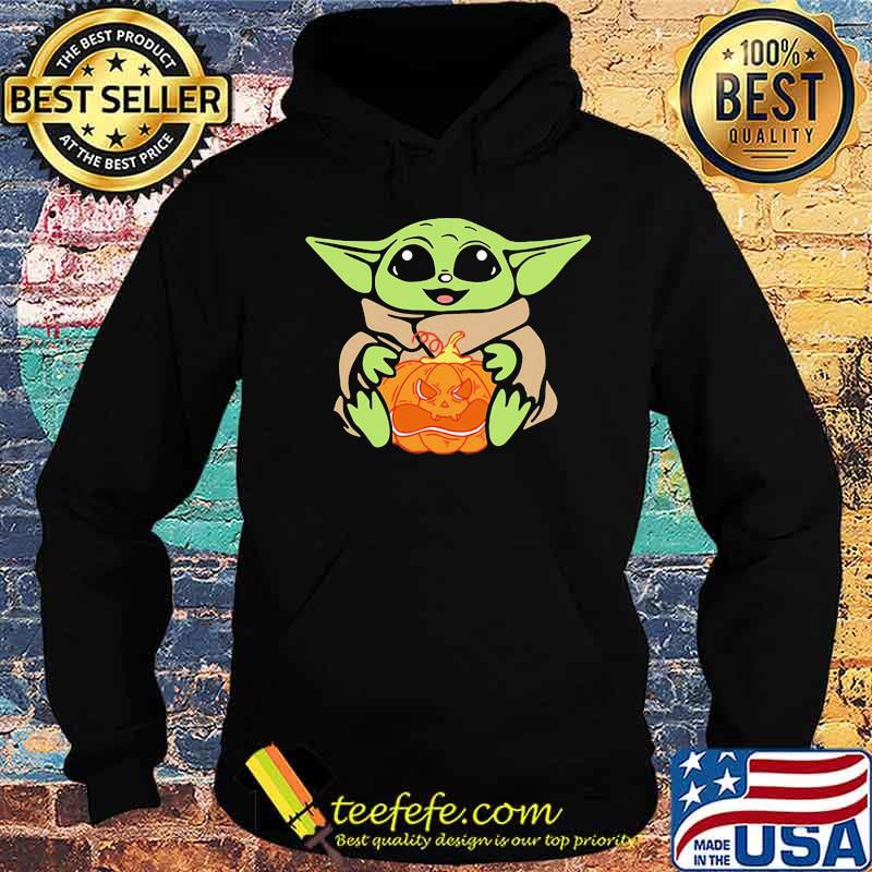 Baby yoda hug pumpkin happy halloween s Hoodie Baby yoda hug pumpkin happy halloween s Hoodie