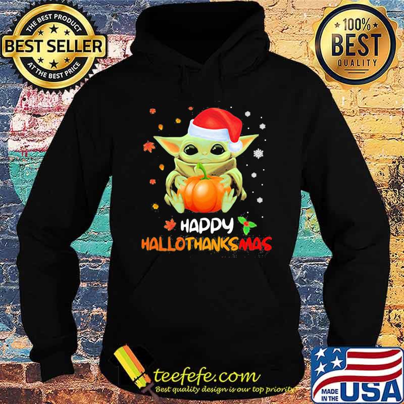 Baby yoda santa happy hallothanksmas halloween thanksgiving christmas sunset s Hoodie Baby yoda santa happy hallothanksmas halloween thanksgiving christmas sunset s Hoodie