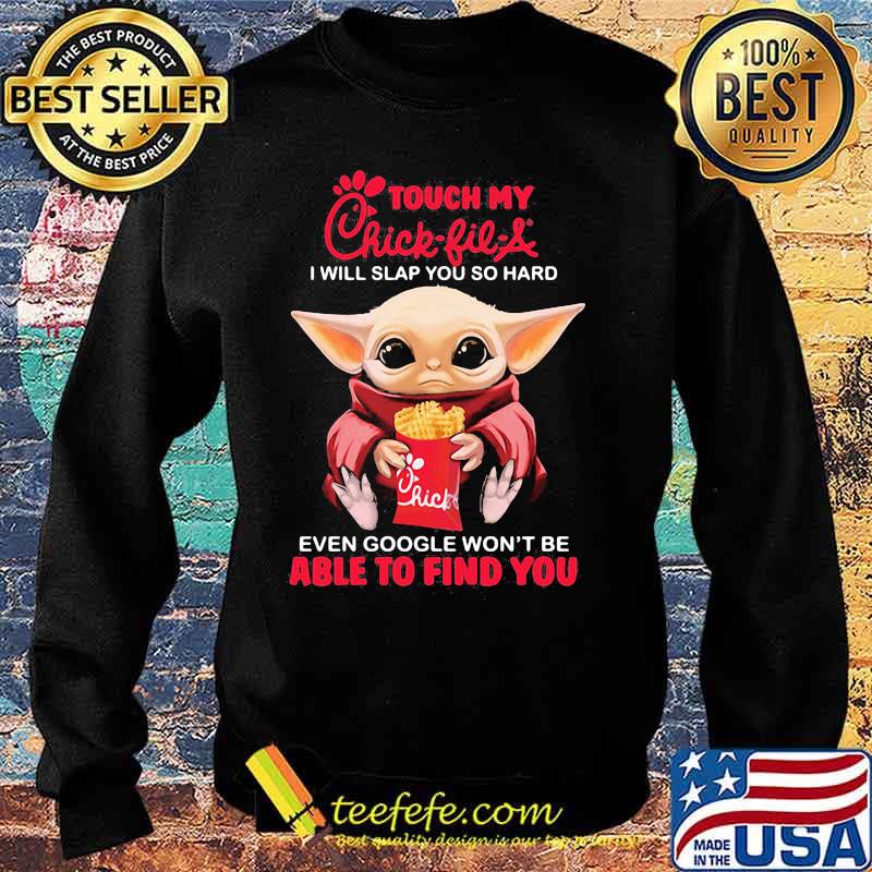 Baby yoda touch my chick-fil-a logo i will slap you so hard even google won't be able to find you s Sweater Baby yoda touch my chick-fil-a logo i will slap you so hard even google won't be able to find you s Sweater