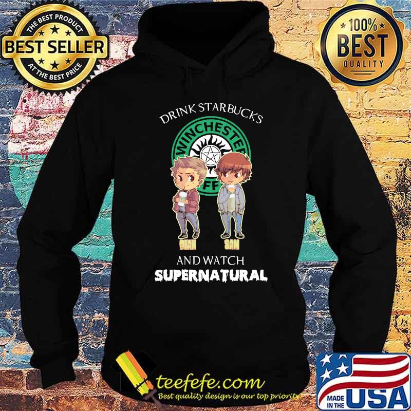 Bean and sam drink starbucks and watch supernatural s Hoodie Bean and sam drink starbucks and watch supernatural s Hoodie