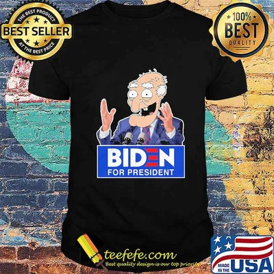 Biden for president person shirt