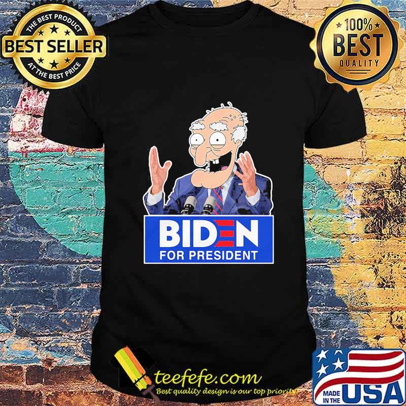 Biden for president person shirt