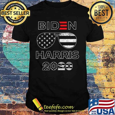 Biden Harris 2020 American Flag Sunglasses T-Shirt