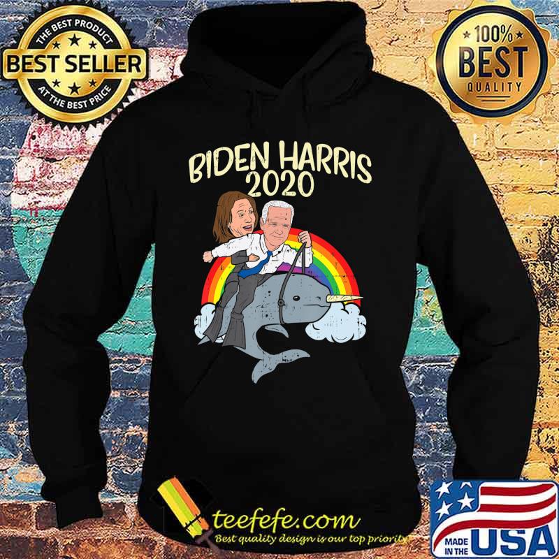 Biden Harris 2020 Narwhale Rainbow Funny Joe Kamala Democrat T-Shirt Hoodie Biden Harris 2020 Narwhale Rainbow Funny Joe Kamala Democrat T-Shirt Hoodie