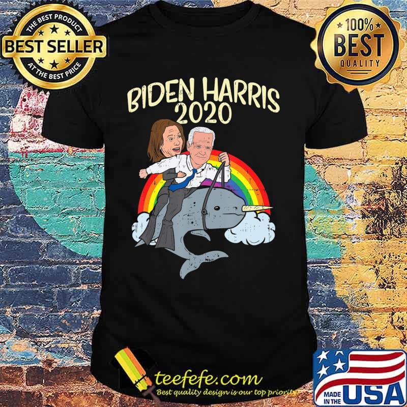Biden Harris 2020 Narwhale Rainbow Funny Joe Kamala Democrat T-Shirt Biden Harris 2020 Narwhale Rainbow Funny Joe Kamala Democrat T-Shirt