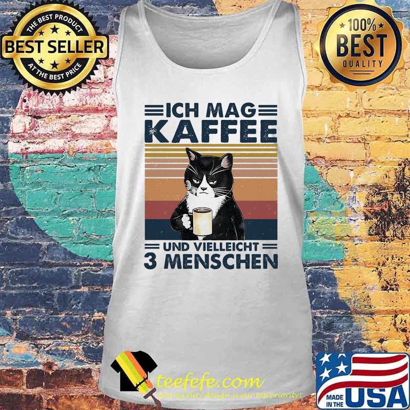 Black cat ich mag kaffee und vielleicht 3 menschen vintage retro s Tank top Black cat ich mag kaffee und vielleicht 3 menschen vintage retro s Tank top