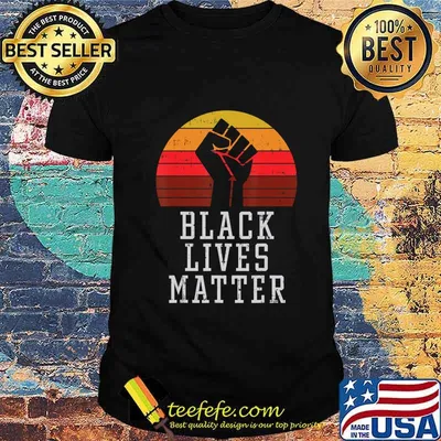 Black Lives Matter Raised Fist Melanin African History Pride T-Shirt