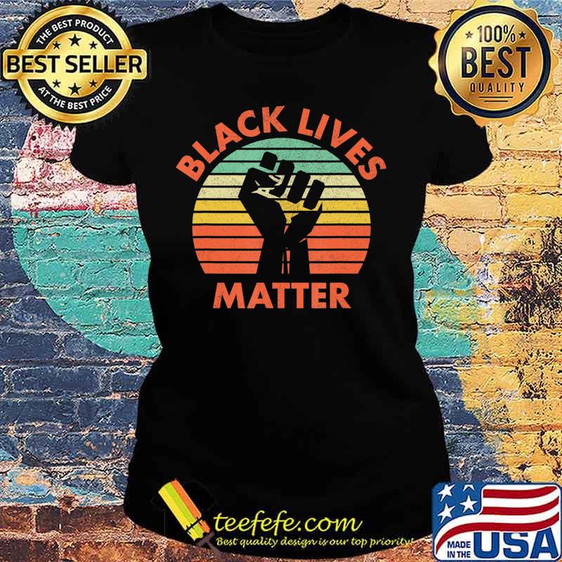 Black Lives Matter Retro Vintage Distressed T-Shirt Ladies tee Black Lives Matter Retro Vintage Distressed T-Shirt Ladies tee