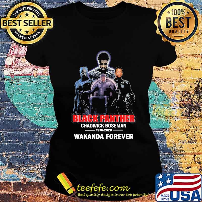 Black panther rip chadwick 1976 2020 wakanda forever s Ladies tee Black panther rip chadwick 1976 2020 wakanda forever s Ladies tee