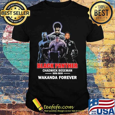 Black panther rip chadwick 1976 2020 wakanda forever shirt