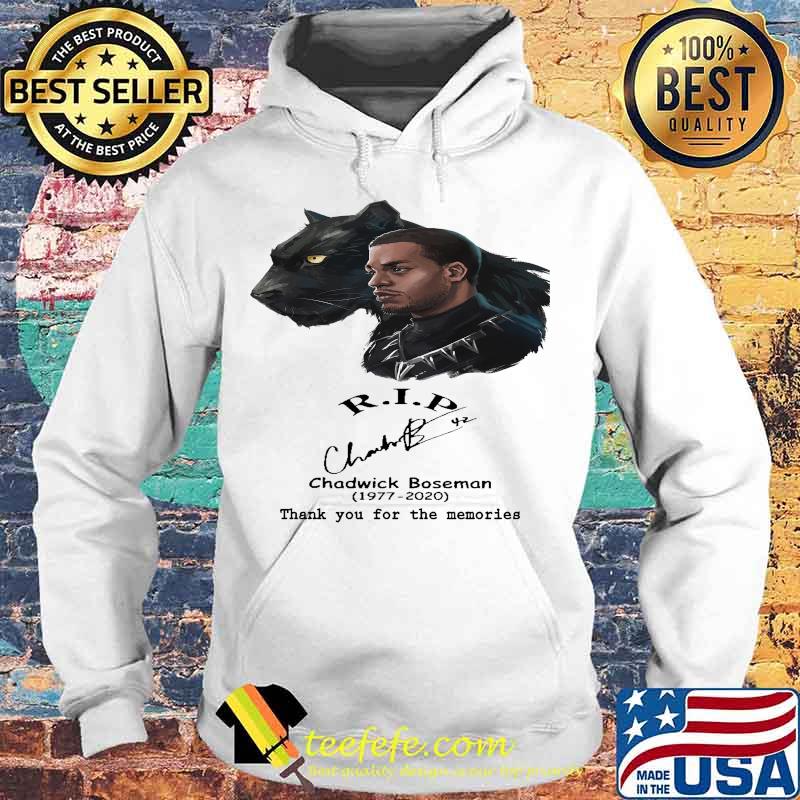 Black panther rip chadwick 1977 020 thank you for the memories signature s Hoodie Black panther rip chadwick 1977 020 thank you for the memories signature s Hoodie